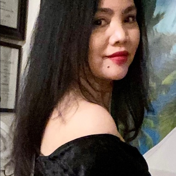 Velvet Off Shoulder Black Dress - Picture 5 of 5